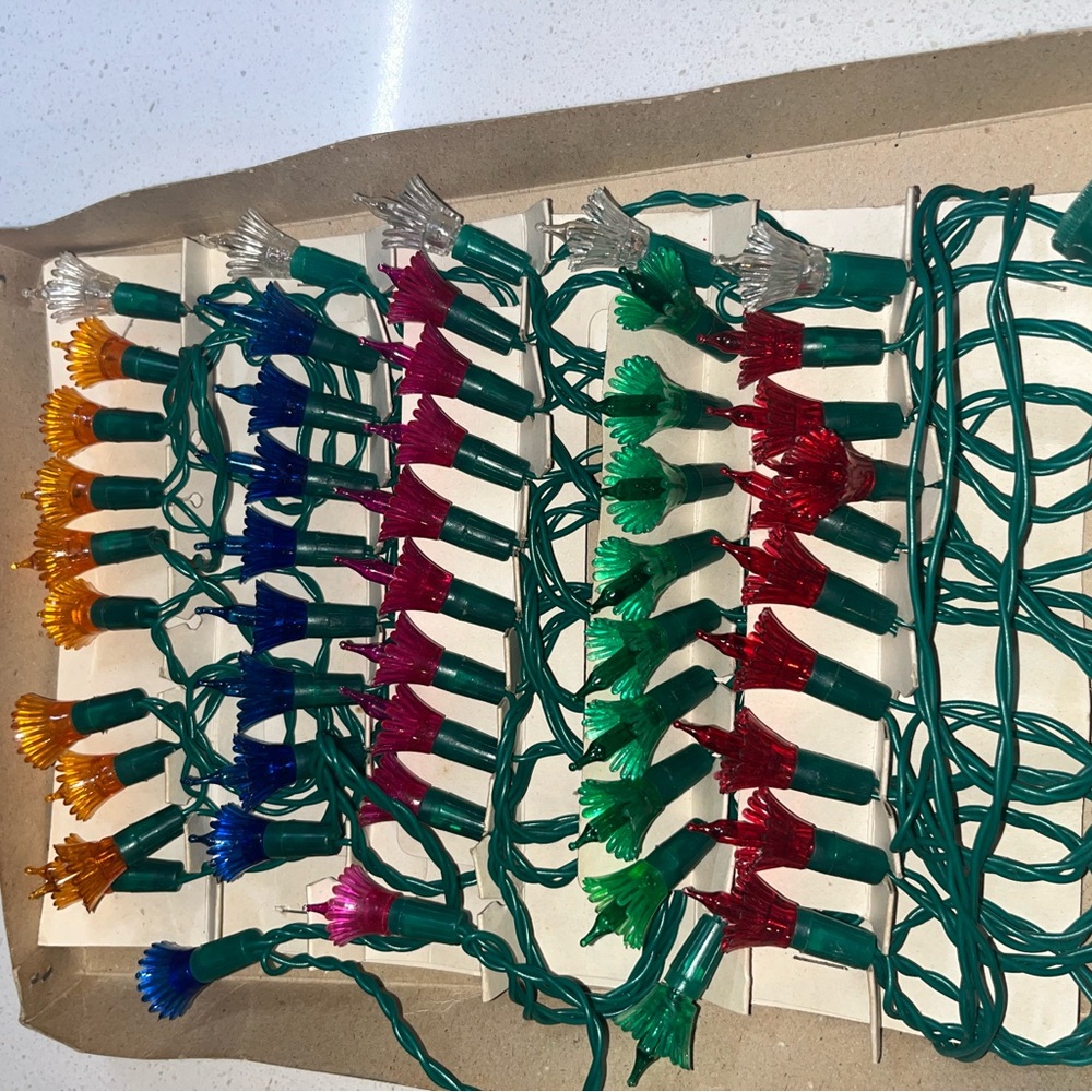 MCM vintage Christmas lights bundle